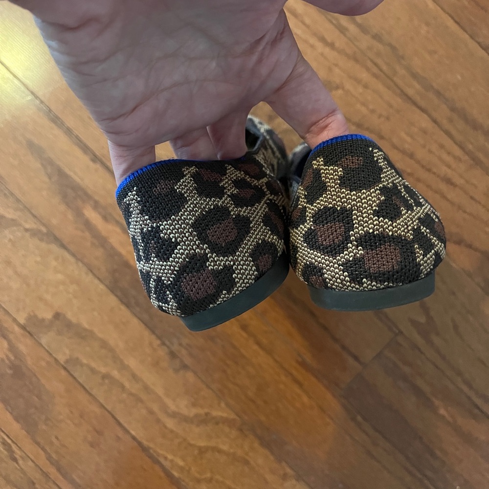 Rothy's Leopard Pattern Pointy Flats - Picture 3 of 5